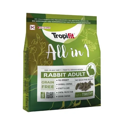 Imagen del producto de Tropifit Alimento Completo Para Conejos Adultos, 500G, 6950532