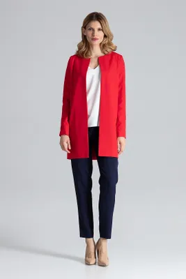 Zdjęcie produktu dla Figl Płaszcz damski crombie Helaivance M551 czerwony M