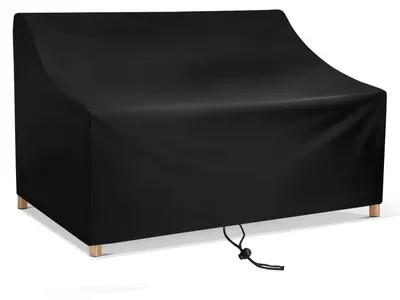Produktbild von Schutzhülle Gartenbank 4-Sitzer Wasserdicht Oxford Schwarz 190x66x63-89cm