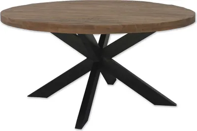 Produktbild von Brix - Runder Monderne Esszimmertisch Brix - Mangoholz - 140 cm - Braun