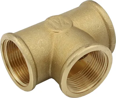 Produktbild von Messing T-Stück 1 1/4 Zoll DN32 Abzweig Abzweigung Y-Stück Gewindefitting
