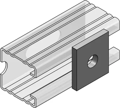 Produktbild von MEFA Lochplatte C-Profil 45, Bohrung 17 mm 45x40x6 mm, 1 Stk.