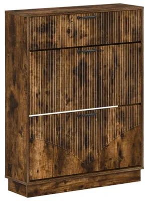 Obrázok produktu pre vidaXL Skriňa na topánky HOORN, 78 x 24 x 100 cm, drevotrieska, imitácia duba