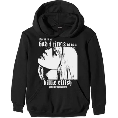 Immagine prodotto di Billie Eilish Bad Things Nero XL Felpa con cappuccio