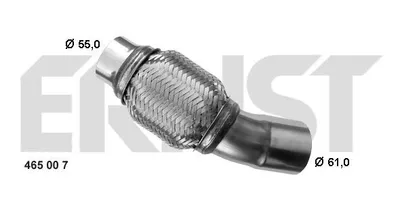 Immagine prodotto di ERNST 465007 Tubo di riparazione catalizzatore KAT per BMW Serie 3 Station Wagon (E91), Serie 3 Berlina (E90), Serie 1 Hatchback (E87), Serie 5 Berlina (E60), Serie 5 Station Wagon (E61) e X1 (E84)