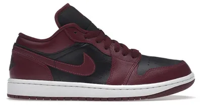 Produktbild von Jordan 1 Low Black Dark Beetroot (Women's) - EU 36