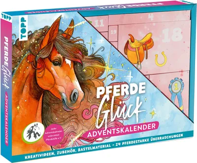 Produktbild von Pferdeglück - Der kreative Adventskalender. 24 Überraschungen für Pferde-Fans