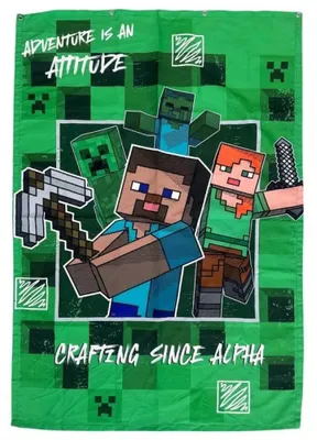 Produktbild von Stor Minecraft Plakat 125x85 Cm Grün  Grün One Size