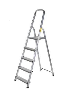 Produktbild von J.A.D. TOOLS Aluminium-Anlegeleiter mit Griff, 5 Sprossen
