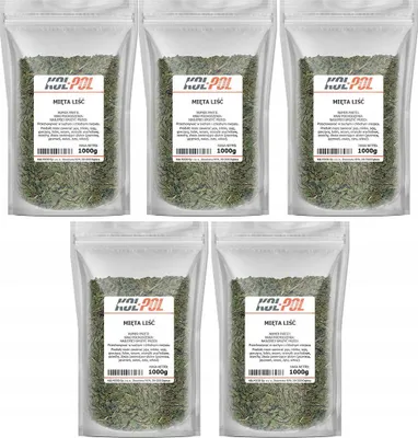 Zdjęcie produktu dla MIĘTA ZIELONA 5kg Liść mięty suszona naturalna herbata ziołowa Kol-Pol