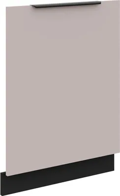 Produktbild von Frontblende für vollintegrierten Geschirrspüler 60 cm Küche ARONA Kaschmir beige matt + Schwarz Küchenzeile Küchenblock Einbauküche