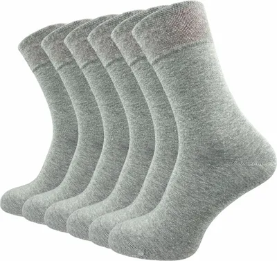 Produktbild von Gawilo Socken mit Premium Komfortbund ohne Naht | Kein Einschneiden, Beste Qualität | Damen & Herren (6 Paar), Hellgrau / 39 - 42