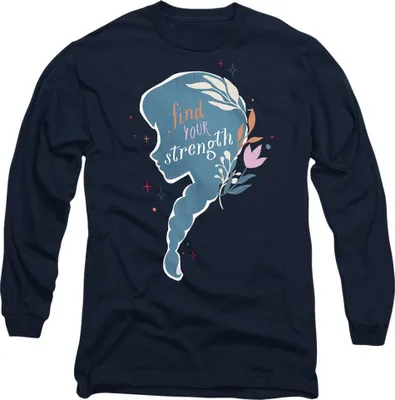 Image de Frozen - "Find Your Strength" T-shirt Homme/Femme Unie TV14788 (S) (Marine)