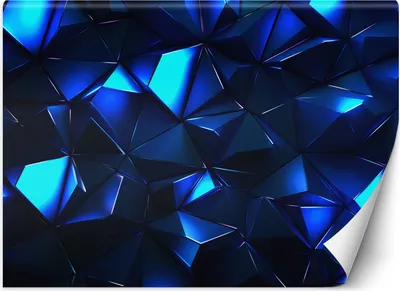Produktbild von Vlies fototapete Blaue 3D-Abstraktion 450x315 cm Feeby Blau inkl. Kleber einfache Montage