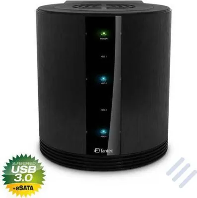 Produktbild von FANTEC SQ-35RU3e schwarz 4x3,5  SATA RAID HDD