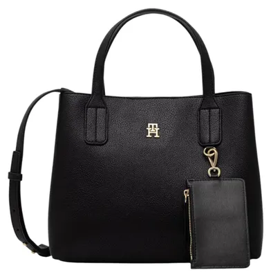 Produktbild von Tommy Hilfiger TH ICON MINI SATCHEL Damen Tasche Schwarz : Größe - UNICA Größe: UNICA