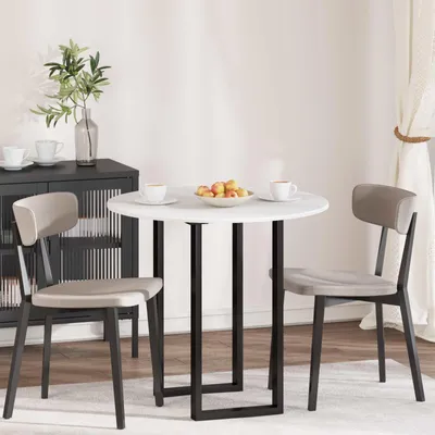 Obrázok produktu pre Maison Exclusive – doska stola, biela, Ø 80 x 1,5 cm, drevotrieska
