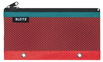 Produktbild von Leitz 60130020, Weiches Federmäppchen, Nylon, Rot, Einfarbig, Reißverschluss, 85 mm