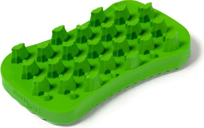 Produktbild von Pet+me Bürste - Hundebürsten - Weiches Silikon - Grün - 12x6x2,5 cm