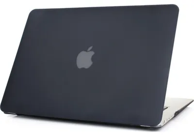 Produktbild von Mobigear Schutzhülle für MacBook Air 13 Zoll (2010-2019), Hartschalenhülle, MacBook Case - Schwarz - Modell A1369 / A1466