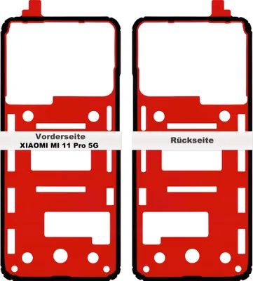 Produktbild von Xiaomi Mi 11 Pro 5G Akkudeckel Klebefolie Rahmen Kleber Dichtung Backcover Adhesive Glue