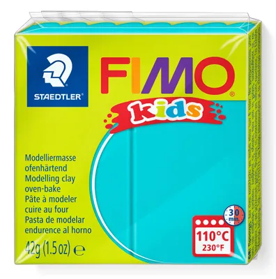 Produktbild von STAEDTLER FIMO kids 8030 ofenhärtende Modelliermasse Einzelprodukt, 42g, türkis