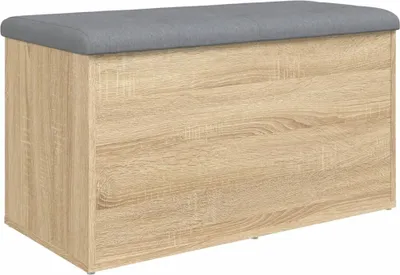 Produktbild von Aufbewahrungsbank Sonoma-Eiche 82 x 42 x 45 cm Holzwerkstoff