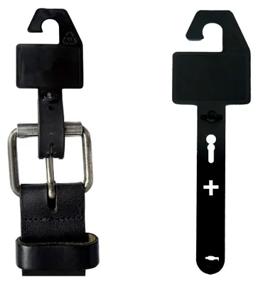 Produktbild von 50 Gürtelhalter faltbar 150x45 mm schwarz