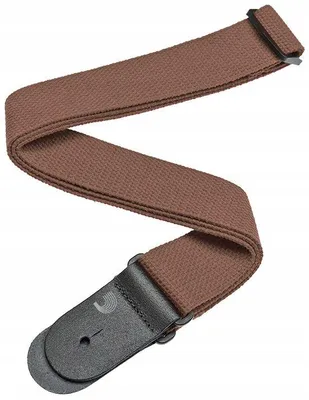 Image de D'Addario 50CT04 Sangle Guitare Coton Marron