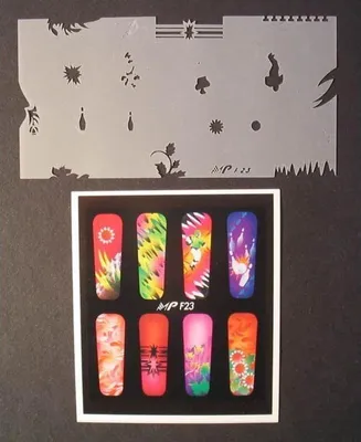 Produktbild von NailArt Airbrush-Schablone MPF23