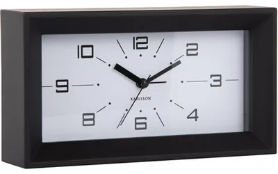 Image de Horloge de table design avec réveil 6066BK