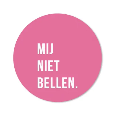 Produktbild von MuchoWow® Mauspad Mousepad Zitate - Sprichwörter - Ruf mich nicht an. - Rosa - Weiß 30x30 cm - Mousepads - Maus Mat - Pad - Mausunterlage - Tischunterlage - Schreibtischmatten