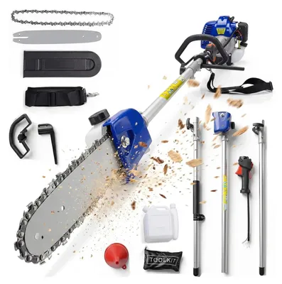 Image de Ébrancheuse à essence - Sciage à chaîne - Cylindrée 52 cm³ - Moteur à deux temps - Guide-chaîne 30 cm - Réservoir 1,2 l - Pour l'élagage et la coupe de branches