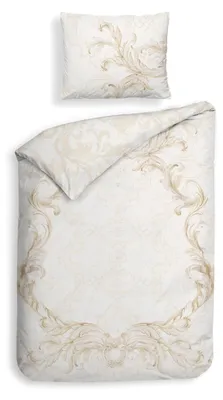 Produktbild von Heckettlane Off white Bettbezug Lauren - 135x200 cm + 1 Kissenbezug - Hergestellt aus 100% Baumwoll-Satin