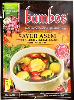 Produktbild von [ 60g ] Bamboe Gewürzmischung SAYUR ASEM für Süß-Saure Gemüsesuppe