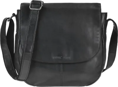 Produktbild von Greenburry Umhängetasche Leder 28x26cm Colombiana Damentasche schwarz