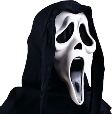 Produktbild von Halloween Maske, Halloween Fasching Karneval, Geist Scream Maske Ghost Face Mask für Karneval, Fasching, Halloween Party