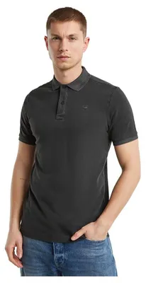 Productafbeelding van G-Star heren Dunda Slim poloshirt, zwart (dk Black gd D11595-D756-B564), maat M