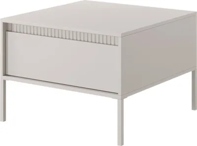 Image de Selsey FALSETTO - Table basse avec tiroir - 68x68 cm - beige