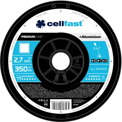 Produktbild von Cellfast PREMIUM Mähfäden auf Spule 2,7  mm x 350 m Quadrat