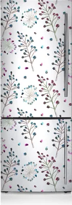 Produktbild von Dekoration Kühlschrank Aufkleber Magnete Küche Kühlschrankmagnete 60x205 cm - Blumenmotiv