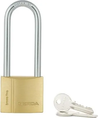Obrázok produktu pre GERDA BRASS LINE S40 (KMZ) visiaci zámok, 66 mm oková, mosadz
