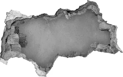 Produktbild von Selbstklebender Loch-3D-Aufkleber 95x73 cm Beton Hintergrund