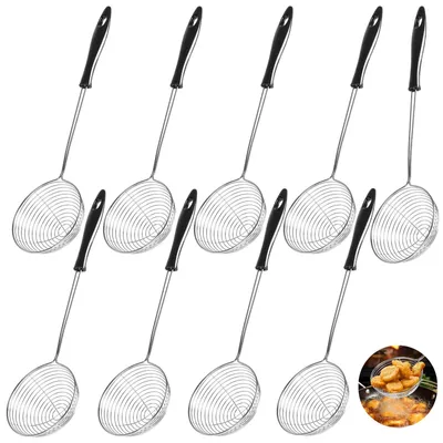 Imagen del producto de Cucharas colador de acero inoxidable para olla, 8 cm, juego de 9 unidades, para la cocina
