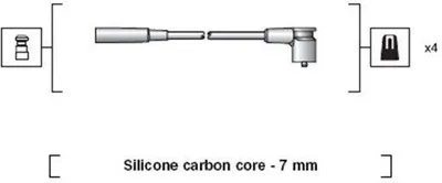 Produktbild von MAGNETI MARELLI 941318111246 Zündkabelsatz Zündleitungssatz