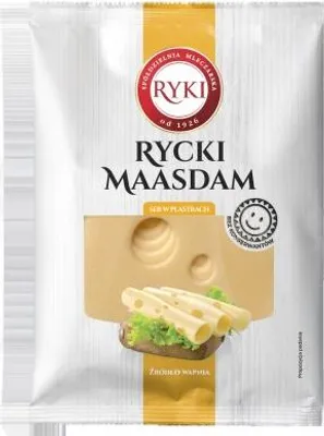 Zdjęcie produktu dla Ser Rycki Maasdam plastry 135 g