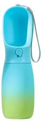 Hundetrinkflasche 500 ml mit Futterbehälter, tragbar, für Reisen