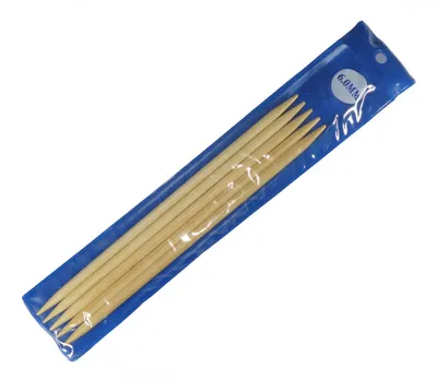 Bambus Nadelspiel Strumpfstricknadeln 20 cm mal 6.0 mm