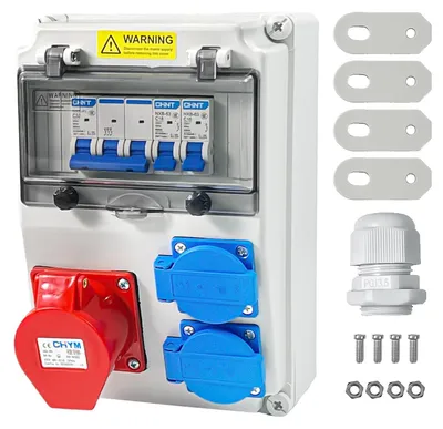 Zdjęcie produktu dla Rozdzielnica zasilania, rozdzielnica budowlana, 16 A, 220 V-250 V