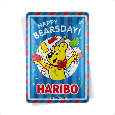 Produktbild von Nostalgic-Art - Blechpostkarte - HARIBO - Happy Bearsday